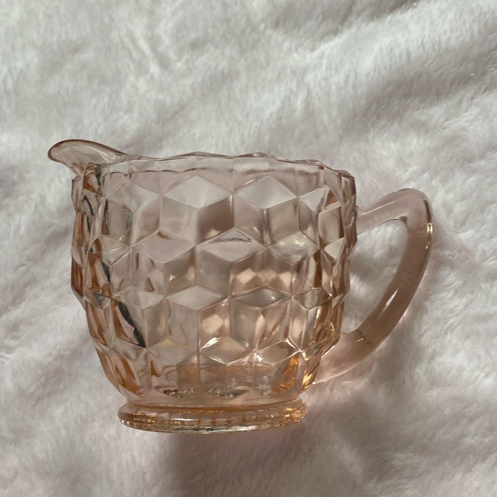 Depression glass creamer pitcher